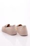 Women's Metal Buckle Loafer Shoes Ecru 5912678 - 3