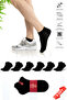 Premium Men's Bamboo Winter Booties Socks Black Color - 20500 - 41-44