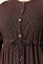 Women's Plus Size Crispy Fabric Button Dress - 4