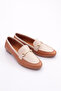 134-1 Women's Round Toe Ballerinas Brown Genuine Leather - 2