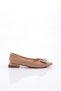 2801-23y Women's Pointed Toe Square Buckle Ballerinas