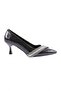 Fb-47-23y Women's Silver Stone Banded Evening Dress Shoes