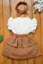 X silk Atlas Ruffled Muslin Cotton Dress - 3