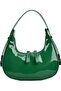 Women's Patent Leather Shiny Shoulder Bag - Stylish Underarm Bag Model