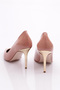 3725 Women's Heeled Shoes Salmon Patent Leather - 3