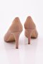 1002 Women's Heeled Stiletto Shoes Nude Printed - 3