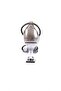 Bar-05-23Y Women's Silver Stone Banded Goblet Heeled Shoes Platinum Mirror - 4
