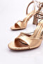 Women's Evening Dress Shoes Gold Honeycomb 86212821 - 4