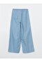 Wideleg Women's Jeans Pants with Elastic Waist - 6