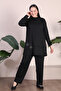 Women's Plus Size Seasonal Combed Cotton Suit - 5