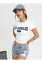 Women's La Printed Crop Blouse