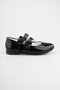 Black Female Child Babette Shoes Bow Children's Babette Female Child Black Patent Leather Babette with Stones - 5