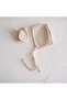Sare Ruffled Beige 4-Piece Newborn Set - 4-Piece Hospital Discharge Set - 0-3 Months - Multimusselin (Special Tissue) - 2