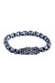 Oxidized Patterned Men's Steel Bracelet - 2