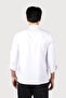 Embroidered White Gold Yellow Piping Cook Jacket - 7