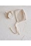 Rayiha Beige 4-Piece Newborn Set - 4-Piece Hospital Discharge Set - 0-3 Months - Multimuslin (Special Texture) - 3