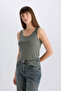 Light Khaki Women's Tank Top I1059Az/Kh422 - 4
