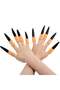 Halloween Halloween Witch Nails 10Pcs Latex Black Luxury Soft Nail Party Costume - 2