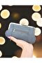 Gray Genuine Leather Clip-On Scholarship Women's Wallet Card Holder - 2