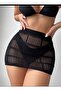 Bikini Top Openwork Pattern Mini Skirt