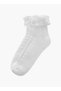 Flora Bella Ribbed Crew Length Socks with Frill Detail - Set of 3 - 2