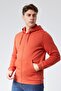 Mooncover Men's Zippered Hooded Sweatshirt with Pockets – Orange - 6
