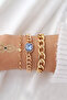 The Golden Cap. Zircon Stone 3Pcs Women's Bracelet Em74 - 2