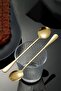 Stainless Steel Gold 6Pcs 18cm Long Dessert Latte and Ice Cream Spoon cin510sr-6 - 4