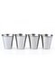 4 Pieces of Steel 70 Ml. Shot Coffee Camping Cup Df37X-Tr