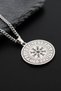Viking Rune Viking Odin Symbol Women Men Steel Necklace Eu43 - 3