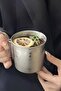Steel 2 Pieces 330 Ml. Folding Handle Coffee Camping Cup Cup Cin573-2 - 6