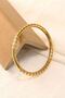 Gold Handcuff Design Steel Women's Bracelet Ev08Sr - 3