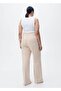 Straight-Cut Fabric Trousers - 5