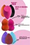 8-Piece Makeup Sponge (Pear-Cut-Tipe-Ei) - 5