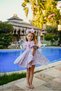 Bow and Puffy-Sleeved Princess Model Lace Embroidered Children's Formal Dress_M2450 - 6
