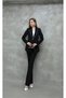 Elegant Detailed Stone Trimmed Blazer Suit - 4
