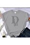 Religion Printed Cotton Combed Round Neck Gray T-shirt