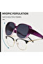 Purple Gradient Sunglasses - Numbers and Can Be Worn on Top