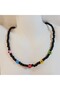 Colorful Evil Eye Bead Necklace – Mini Colorful Evil Eye Bead Choker Necklace - Evil Eye Bead Women's Necklace - 5