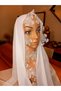Real Handcrafted Needle Embroidered Handcrafted Prayer, Mevlüt Headscarf. White Color.Prayer. Dowry Embroidered Writing - 7