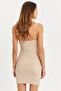 Women's Stone Front Drawstring Window Mini Dress Ey3047 - 4
