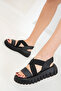 Women's Sandals 17827 - Black Matte - 2