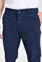 Lacivert Regular Fit Basic Chino Esnek Gabardin Pantolon TMNSS25PL00019 - 3