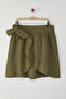 Green Lacing Detail Beach Wear Plus Size Skirt Tbbss25Az00016 - 5