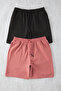 Black-Dry Rose Basic Regular Cut Plain 2-Pack Shorts Tmnss21Sr0095 - 10