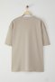 Büyük Beden Taş Oversize/Geniş Kesim Triko Bantlı Dokulu Pike T-Shirt TMNSS25BF00021 - 4