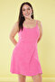 Pink Camisole Knitted Plus Size Dress - 2