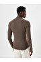 Knitwear Sweater High Neck Basic Textured Cotton Blend - 4