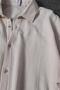 Men's Beige Muslin Fabric Oversize Short Sleeve Linen Shirt - 2