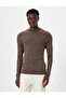Knitwear Sweater High Neck Basic Textured Cotton Blend - 3